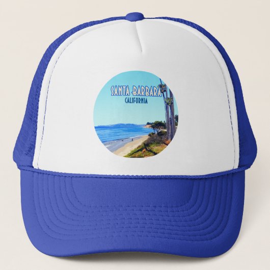 Santa Barbara California Butterfly Beach Montecito Trucker Pet (Voorkant)