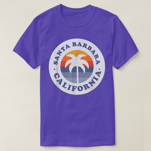 Santa Barbara California CA Beach Vacation Souveni T-shirt (Design voorkant)