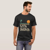 Santa Barbara California Palmen T-shirt (Voorkant volledig)
