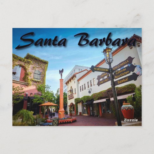 Santa Barbara California Post Card Briefkaart (Achterkant)