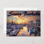 Santa Barbara California Post Card Briefkaart (Voorkant / Achterkant)