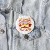 Santa Barbara California Ronde Button 7,6 Cm (In situ)