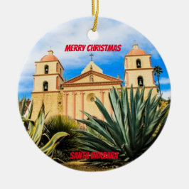 Santa Barbara California Schilderachtig Ornament