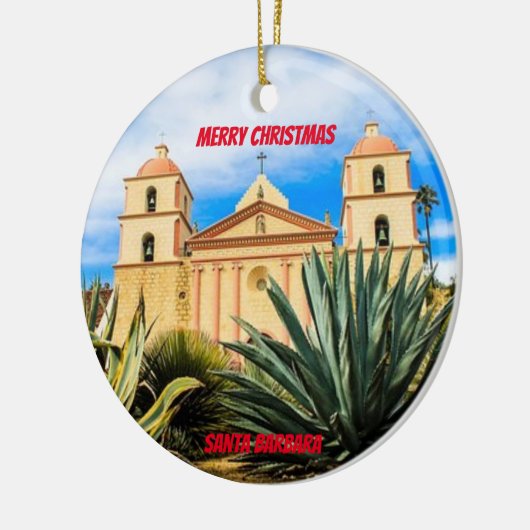 Santa Barbara California Schilderachtig Ornament (Links)