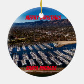 Santa Barbara California Schilderachtig Ornament (Achterkant)