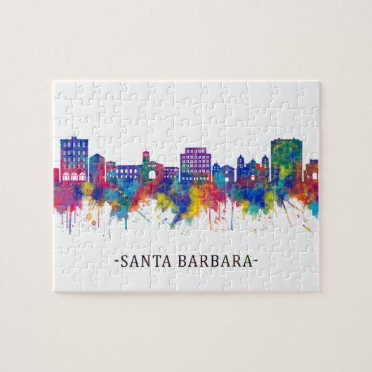 Santa Barbara California Skyline Legpuzzel (Horizontaal)