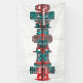 Santa Barbara California Skyline Spandoek (Verticaal)