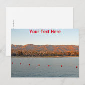 Santa Barbara, California sunset Mountains Card (Voorkant / Achterkant)