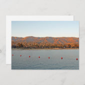 Santa Barbara, California sunset Mountains Card (Voorkant / Achterkant)