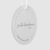 Santa Barbara, California Travel USA Simple Ornament (voorkant)