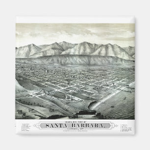 Santa Barbara-California-Verenigde Staten-1877 Magneet