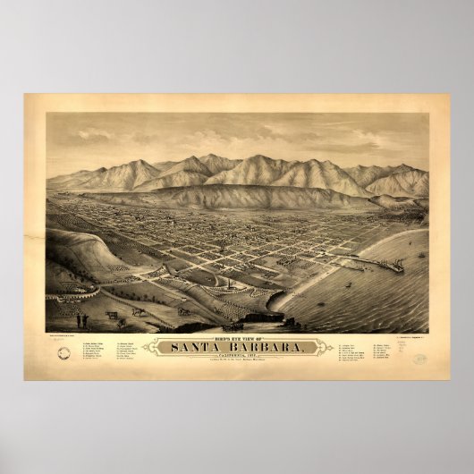 Santa Barbara, Californië (1877) Poster (Voorkant)