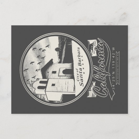 SANTA BARBARA CALIFORNIË BRIEFKAART (Voorkant)