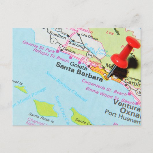 Santa Barbara, Californië Briefkaart (Voorkant)