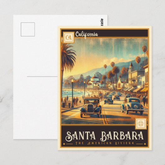 Santa Barbara, Californië |  Briefkaart (Voorkant / Achterkant)