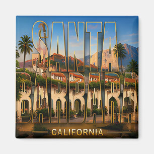 Santa Barbara Californië Kust Reis Herinneringen Magneet