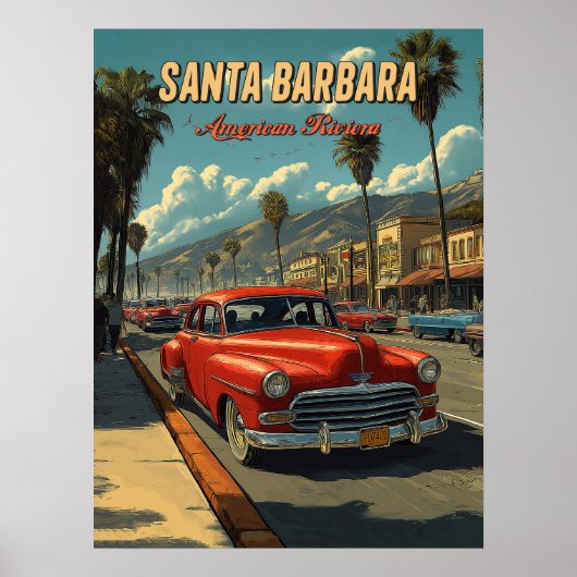  Santa Barbara, Californië Poster (Voorkant)
