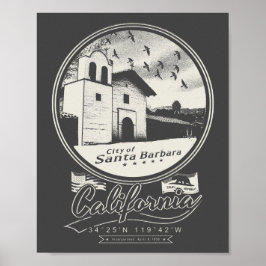 SANTA BARBARA CALIFORNIË POSTER