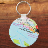 Santa Barbara, Californië Sleutelhanger (Voorkant)