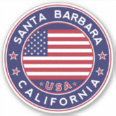 Santa Barbara, Californië Sticker (Voorkant)