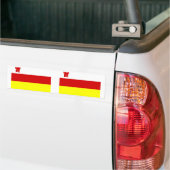 Santa Barbara, Californië, vlag van de Verenigde S Bumpersticker (Op Truck)