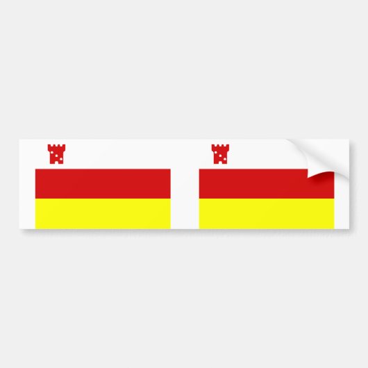 Santa Barbara, Californië, vlag van de Verenigde S Bumpersticker (Voorkant)
