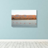 Santa Barbara, Californische zonnebergen Canvas Afdruk (Insitu (Houten vloer))