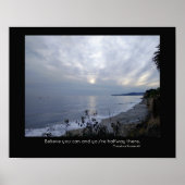Santa Barbara Coast Inspirerend Quote Poster (Voorkant)