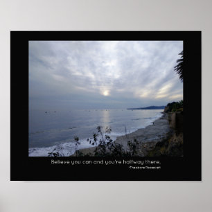 Santa Barbara Coast Inspirerend Quote Poster