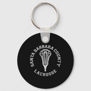 Santa Barbara County Lacrosse Meisjes Lax Retro Di Sleutelhanger