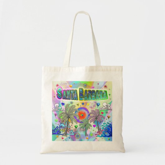 Santa Barbara Deep Dream Canvas tas (Voorkant)