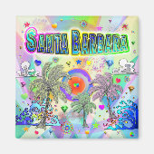 Santa Barbara Deep Dream Magnet (Voorkant)