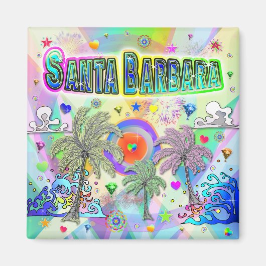 Santa Barbara Deep Dream Magnet (Voorkant)