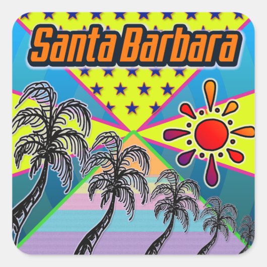 Santa Barbara Freedom Sticker (Voorkant)