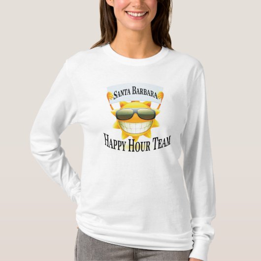 Santa Barbara Happy Hour Team T-shirt (Voorkant)