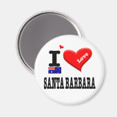 SANTA BARBARA - I Love Magneet (Voorkant / Achterkant)