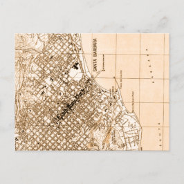 Santa Barbara  kaart verticaal briefkaart