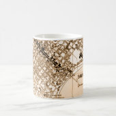 Santa Barbara  kaart verticale mok (Center)