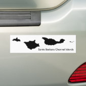 Santa Barbara Kanaaleilanden Bumpersticker (Op auto)