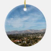 Santa Barbara Keramisch Ornament (Achterkant)