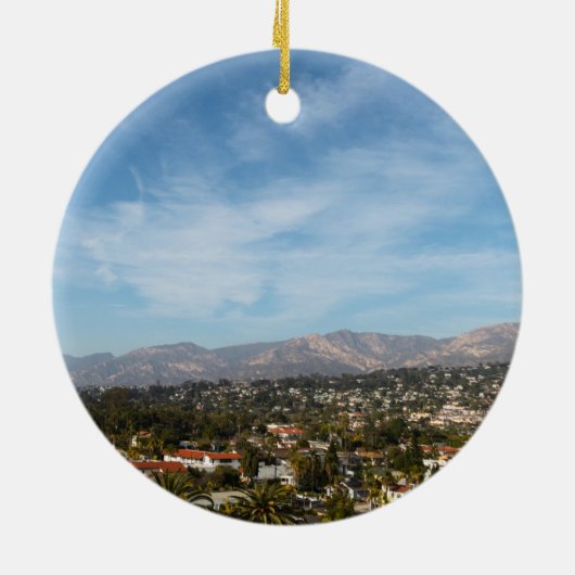 Santa Barbara Keramisch Ornament (Achterkant)