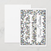 Santa Barbara Kerstverlichting Bedankkaart (Voorkant / Achterkant)