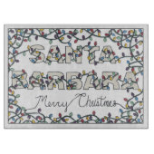 Santa Barbara Kerstverlichting Snijplank (Voorkant)