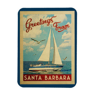 Santa Barbara Magnet Sailboot  Californië Magneet