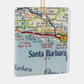 Santa Barbara  Map Keramisch Ornament (Rechts)