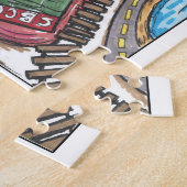 Santa Barbara Map Puzzle Legpuzzel (Zijkant)