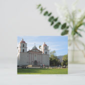 Santa Barbara Mission, Californië Briefkaart (Staand voorkant)