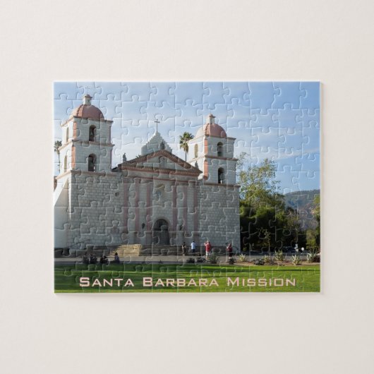 Santa Barbara Mission, Californië Legpuzzel (Horizontaal)