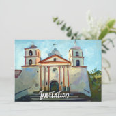 Santa Barbara Mission Kaart (Staand voorkant)