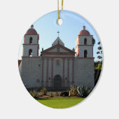 Santa Barbara Mission Keramisch Ornament (Links)